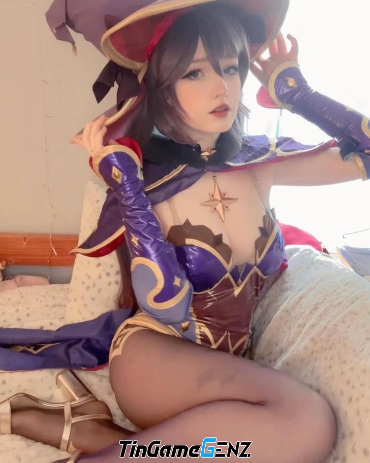 Nữ game thủ Genshin chơi cosplay Ganyu bắn cung gây sốt