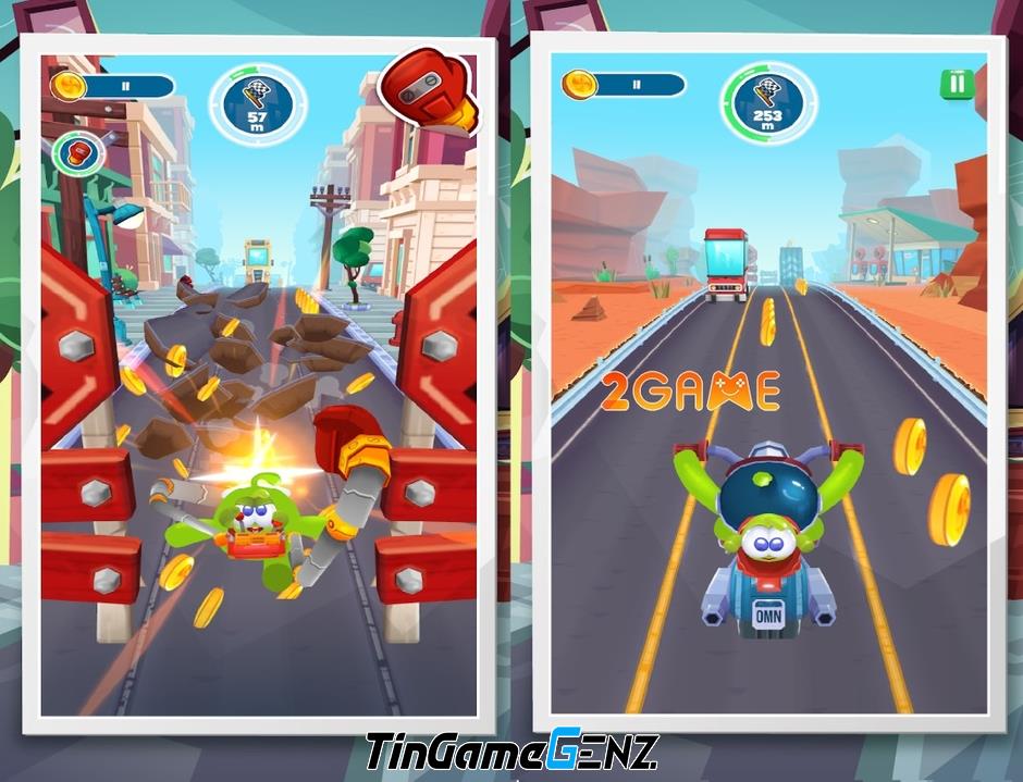 Om Nom Run 3: Speedrun - Om Nom tiếp tục phiêu lưu chạy đua