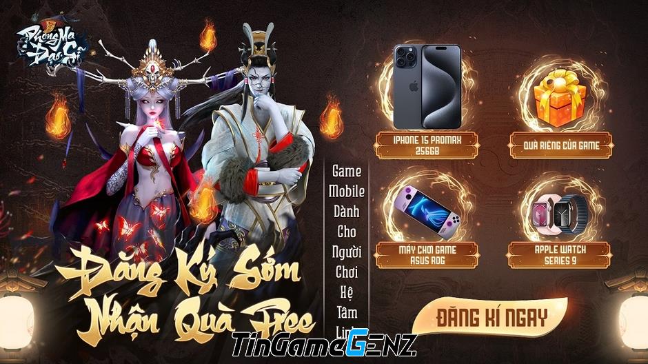 Phong Ma Đạo Sĩ: Game thủ đăng ký trước nhận 10.000$ quà tặng