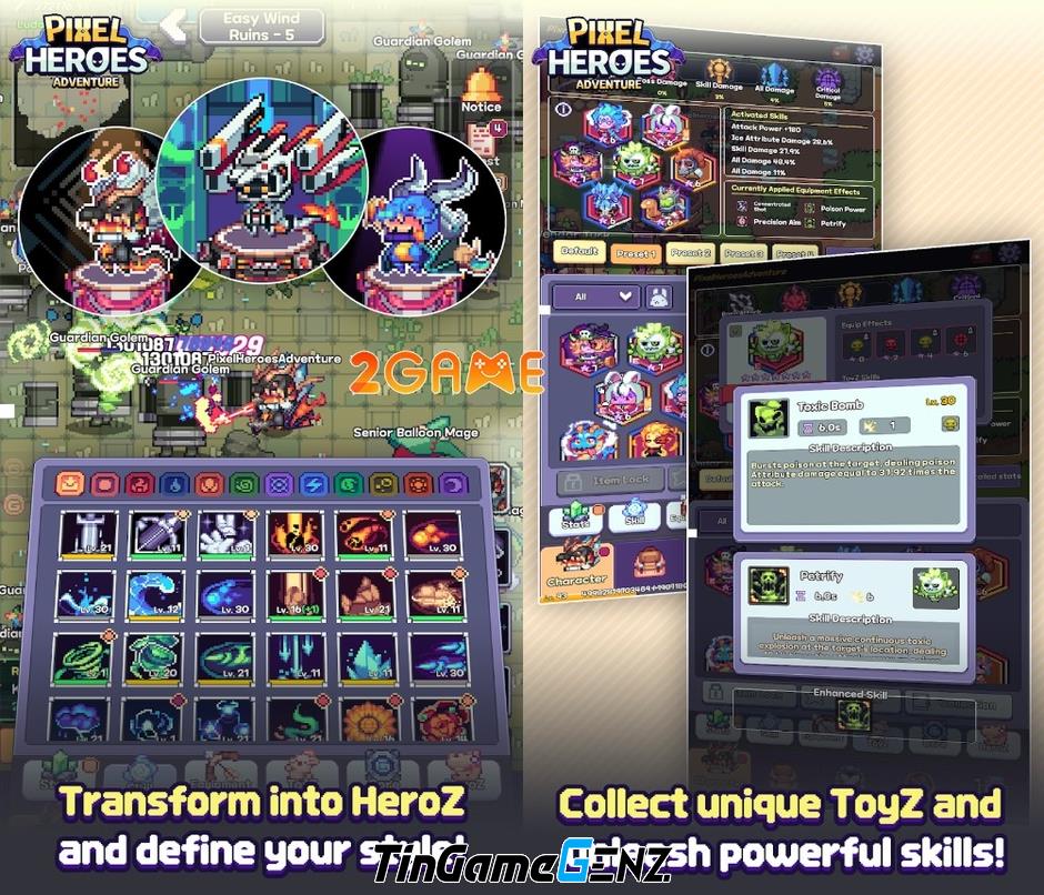 Pixel Heroes Adventure MMO – Game nhập vai độc đáo trên điện thoại di động