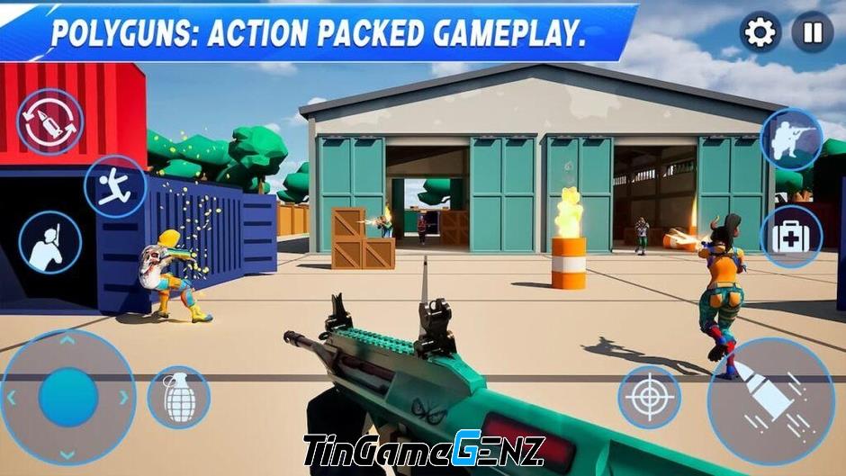 PolyGuns FPS - Shooter Strike: Game bắn súng hành động mới trên Android