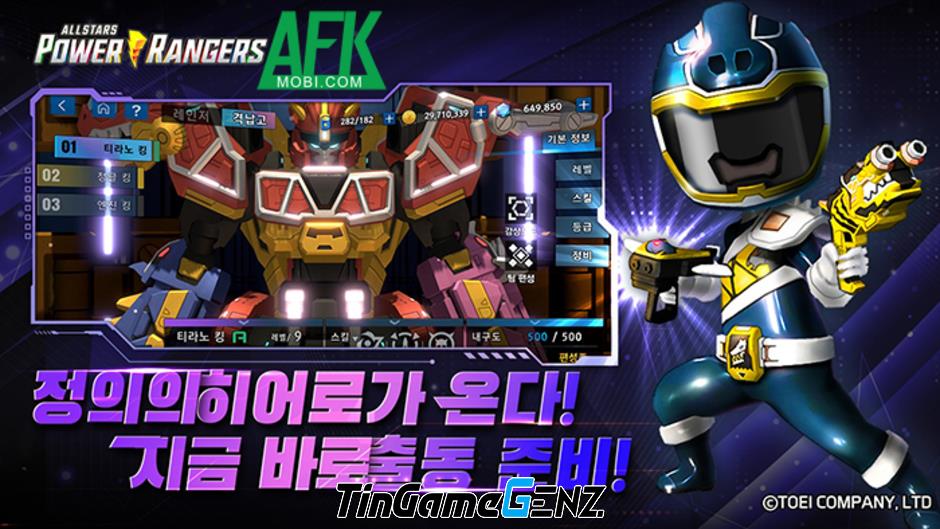 Power Rangers: All Stars - Xây dựng đội hình siêu nhân và đấu kẻ xấu