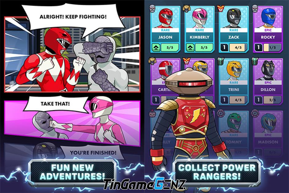 "Power Rangers Mighty Force: Game Nhập Vai Siêu Nhân Chiến Đấu Quái Vật"