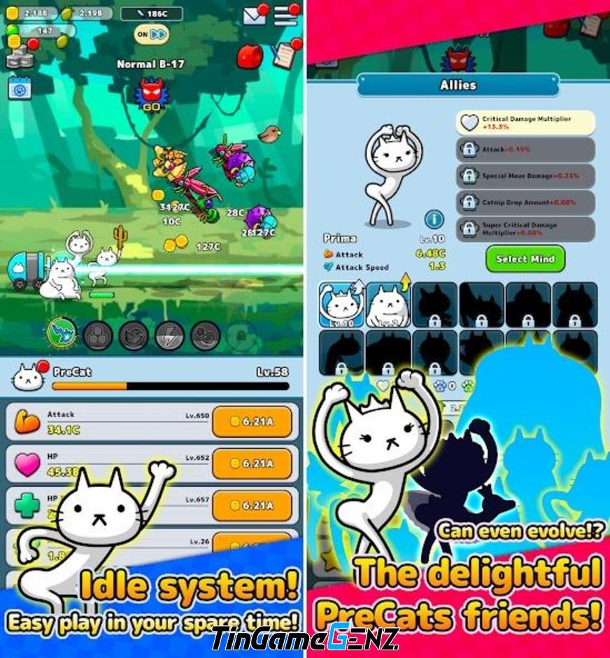 PreCats! – Idle Cat Raising mở đăng ký sớm! Mèo 