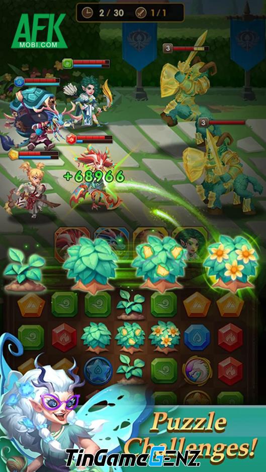 Puzzle Legends: Chiến đấu với quái vật bằng kim cương