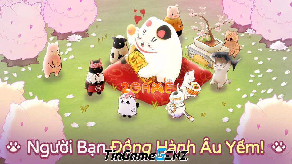 Quán ăn mèo dễ thương Cat Garden mở đăng ký sớm cho game mô phỏng