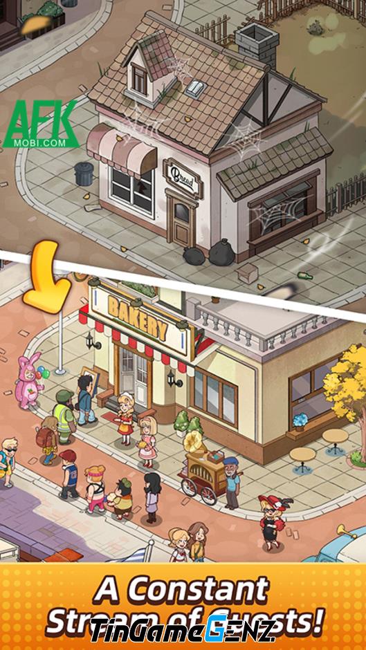 Quản lý tiệm bánh gia đình trong game My Bakery Story