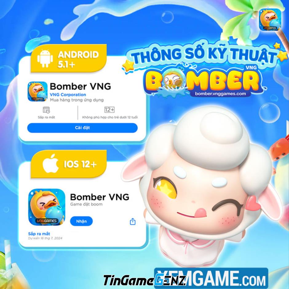 Ra mắt Bomber VNG: Tặng giftcode chung cho game thủ