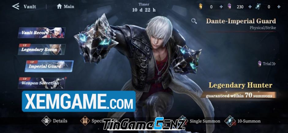 Ra mắt chính thức game Devil May Cry: Peak of Combat