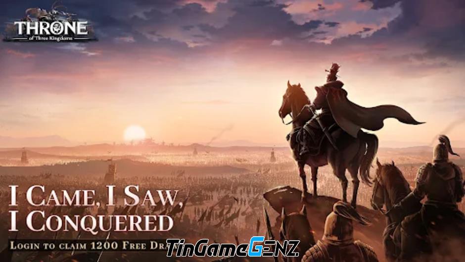 Ra mắt chính thức Throne of Three Kingdoms trên Android và IOS