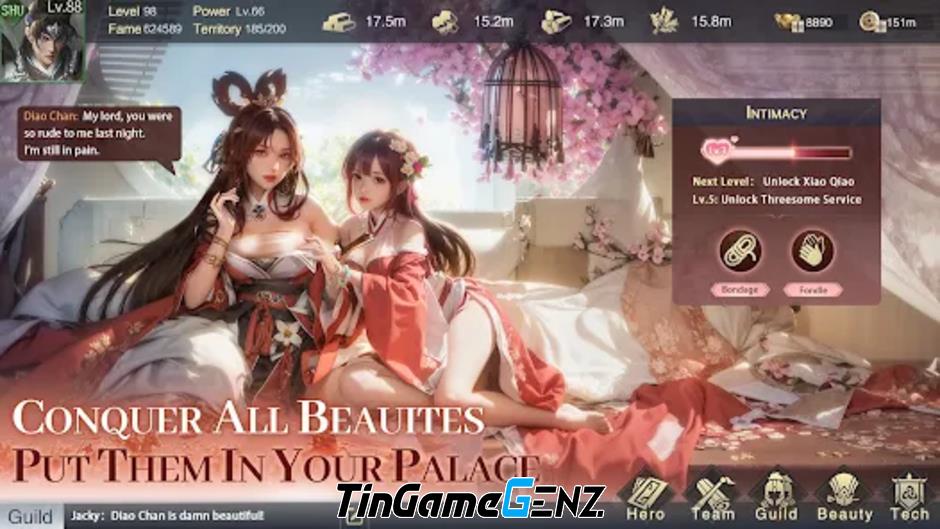 Ra mắt chính thức Throne of Three Kingdoms trên Android và IOS