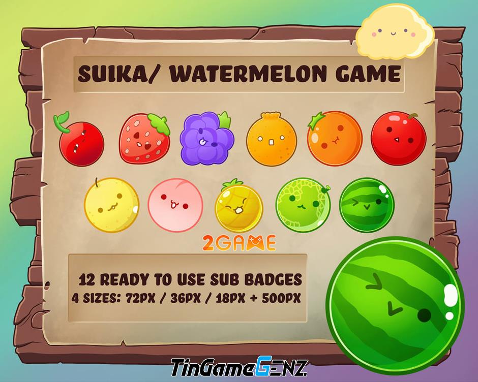 Ra mắt phiên bản chính chủ của Watermelon Game - tựa game casual nổi tiếng trên iOS.