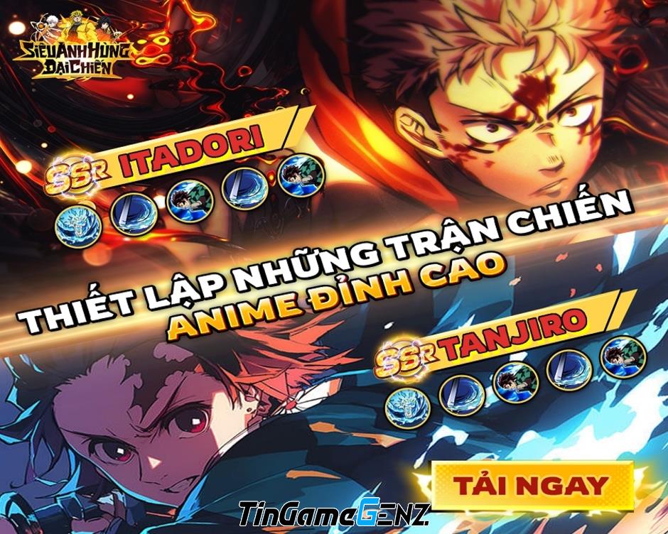 Ra mắt Siêu Anh Hùng Đại Chiến - Game đa vũ trụ anime 3D đầu tiên tại Việt Nam