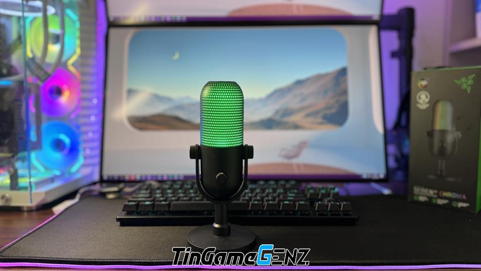 Razer Seiren V3 Chroma: Microphone hoàn hảo cho livestream và sản xuất nội dung chuyên nghiệp