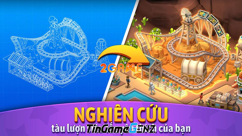 Roller Coaster Life Theme Park - Game mô phỏng xây dựng công viên, đăng ký sớm từ hôm nay