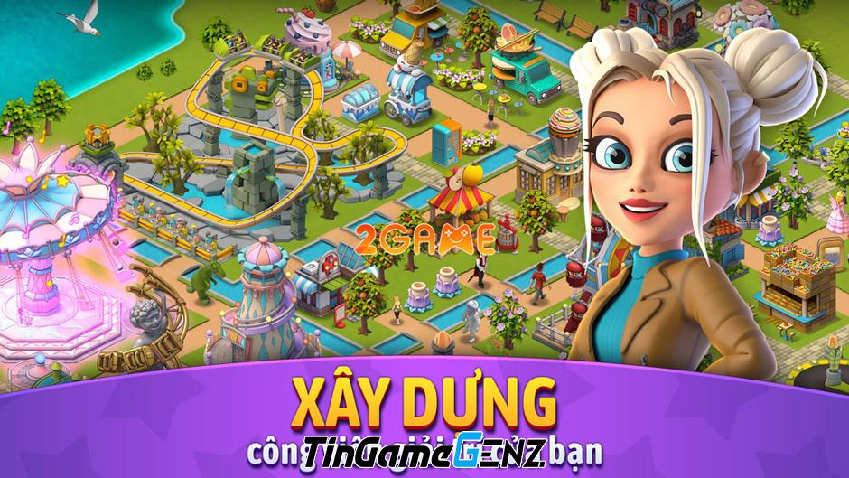 Roller Coaster Life Theme Park - Game mô phỏng xây dựng công viên, đăng ký sớm từ hôm nay