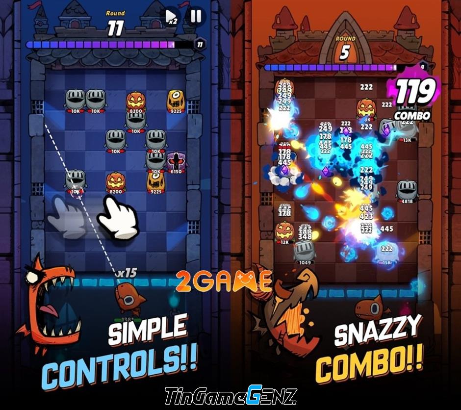 Rồng con BUURRP: Game nhập vai roguelike phong cách pinball