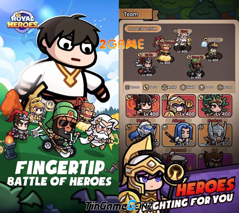 Royal Heroes: Game chiến thuật kết hợp mở rương