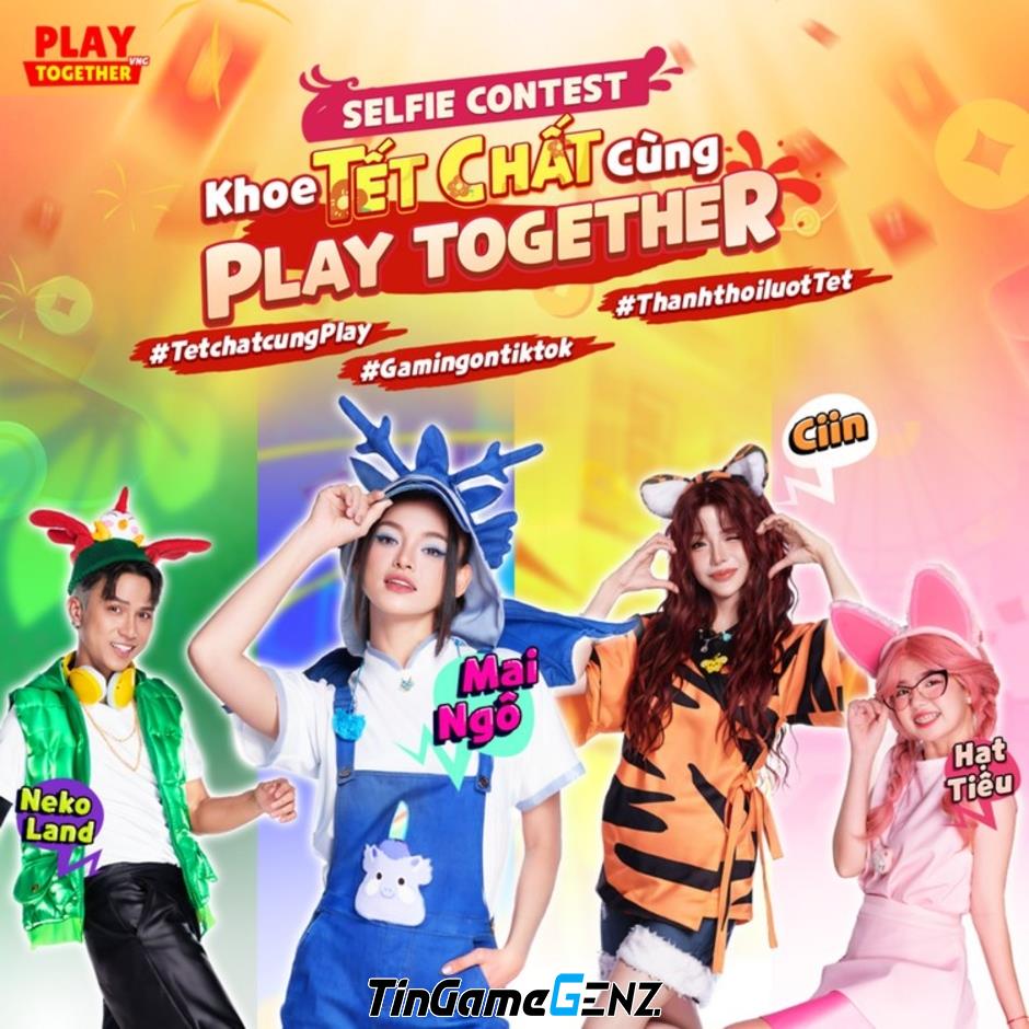 Sắm Tết theo cách game thủ Play Together VNG: Selfie chất Tết, nhận quà công nghệ hấp dẫn