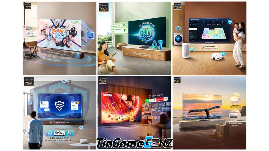 Samsung AI TV: Dẫn đầu công nghệ, nâng cao trải nghiệm sống thông minh cho người dùng.