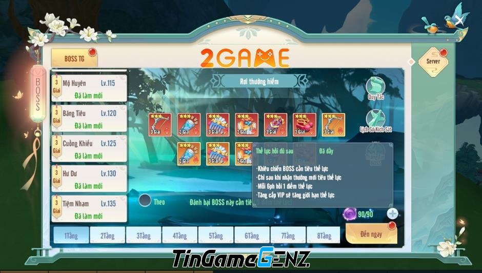 Săn boss và nhận giftcode trong game Mộng Kiếm Tiêu Dao