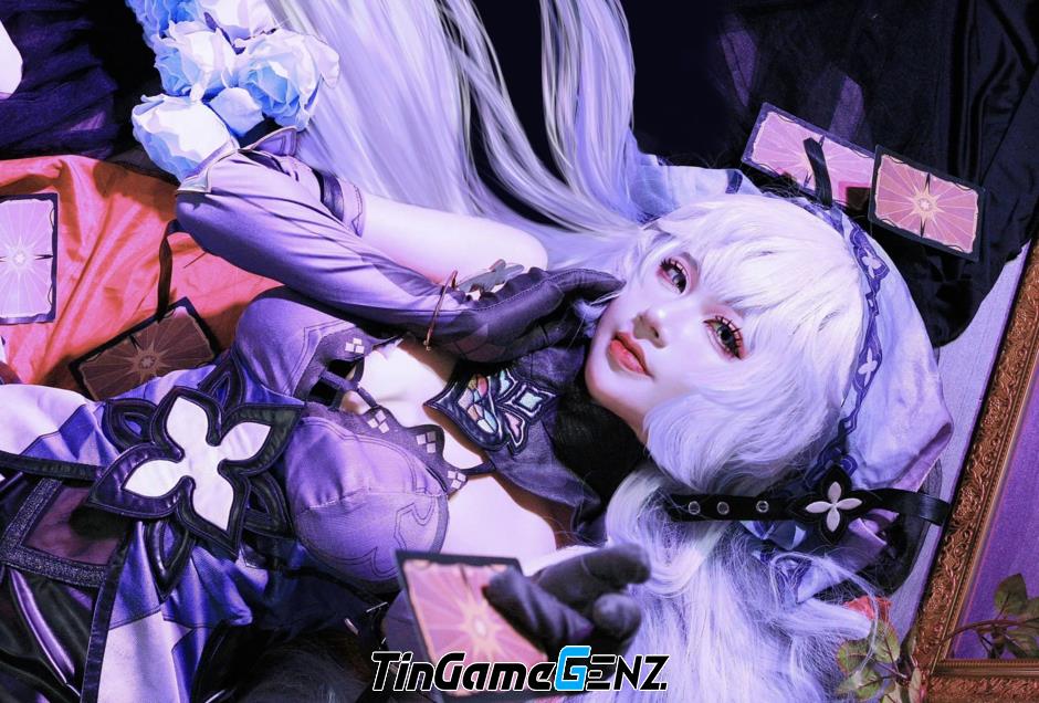 Shenhe cosplay xuất sắc trong Genshin Impact