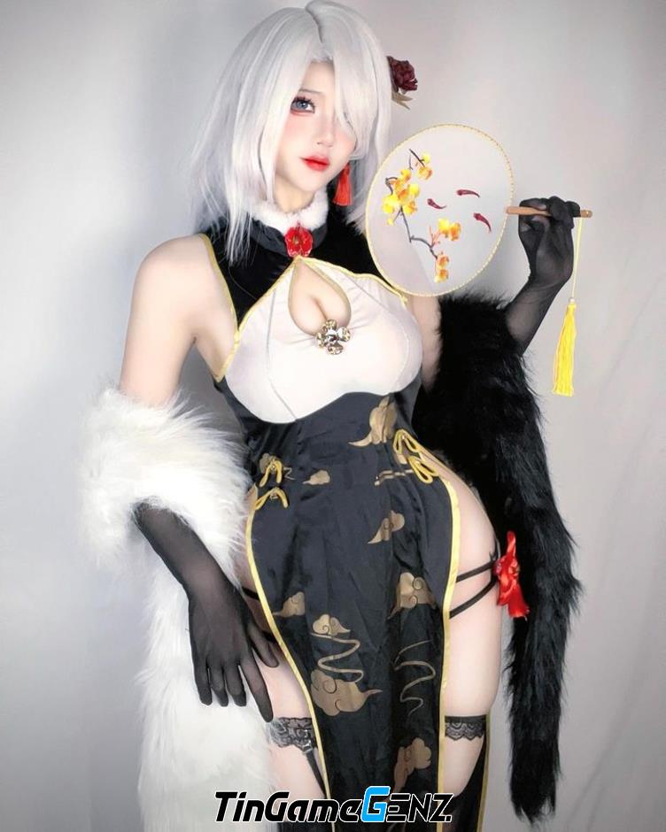 Shenhe cosplay xuất sắc trong Genshin Impact