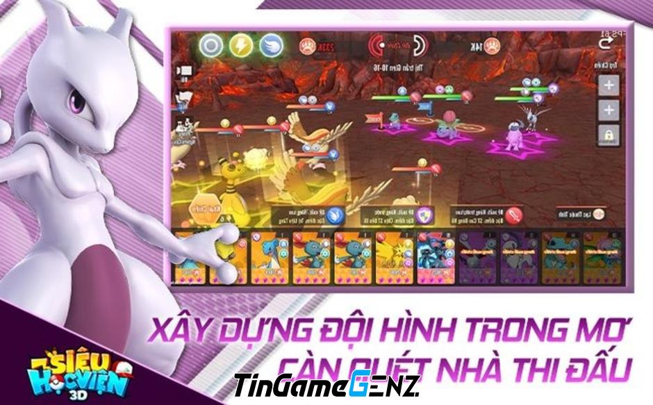 Siêu Học Viện 3D Pokémon - Game đấu tướng sắp ra mắt tại Việt Nam