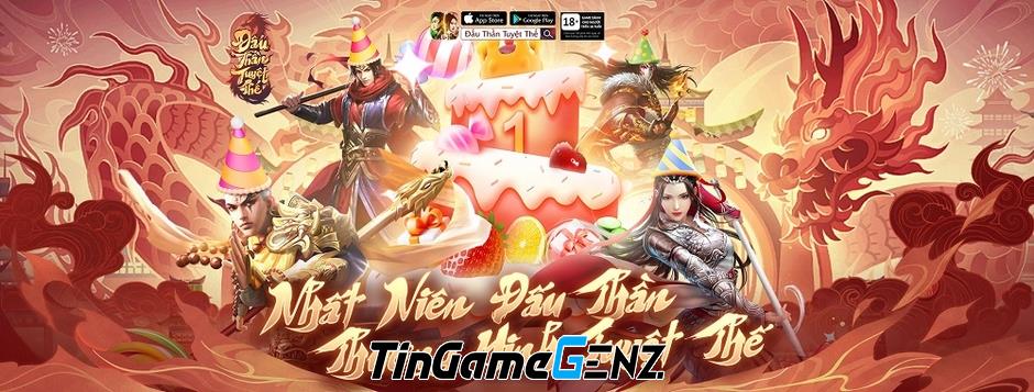 Sinh nhật 1 tuổi ngập quà cùng Đấu Thần Tuyệt Thế Vplay