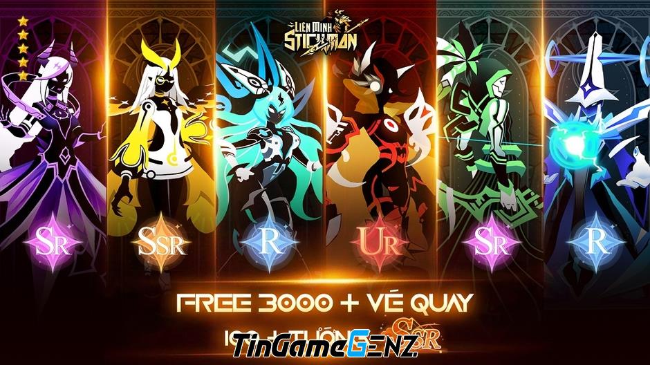 SLG Gacha Liên Minh Stickman chính thức ra mắt tại Việt Nam