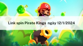 Spin miễn phí ngày 12/1/2024 trong Pirate Kings