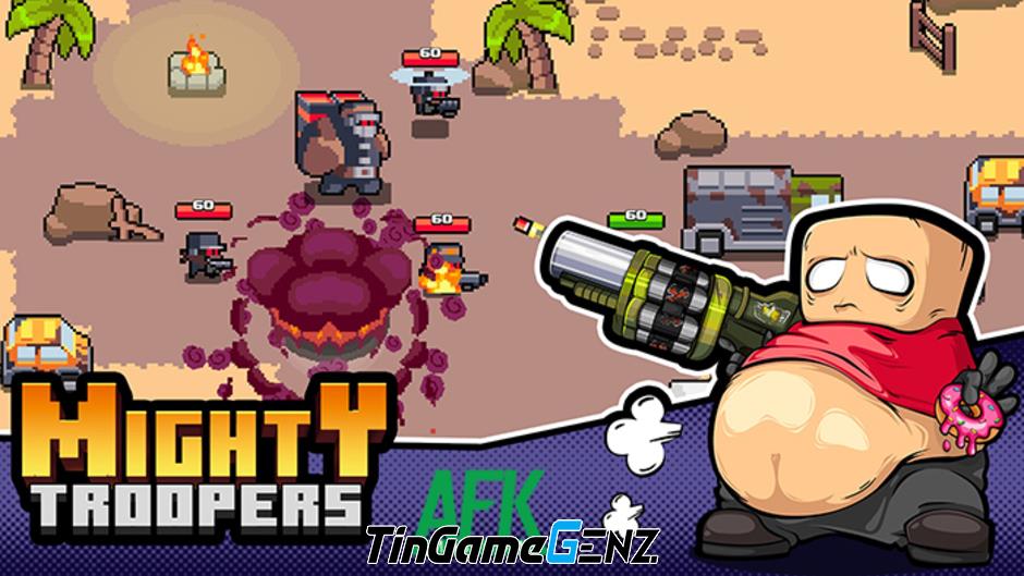 Sử dụng vũ khí chết người trong Battle of Mighty Troopers để tiêu diệt kẻ thù