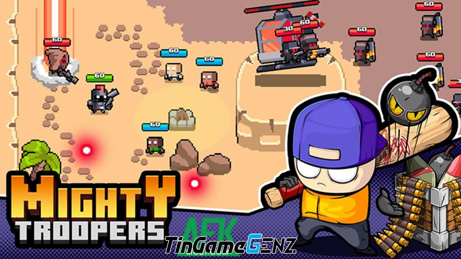 Sử dụng vũ khí chết người trong Battle of Mighty Troopers để tiêu diệt kẻ thù