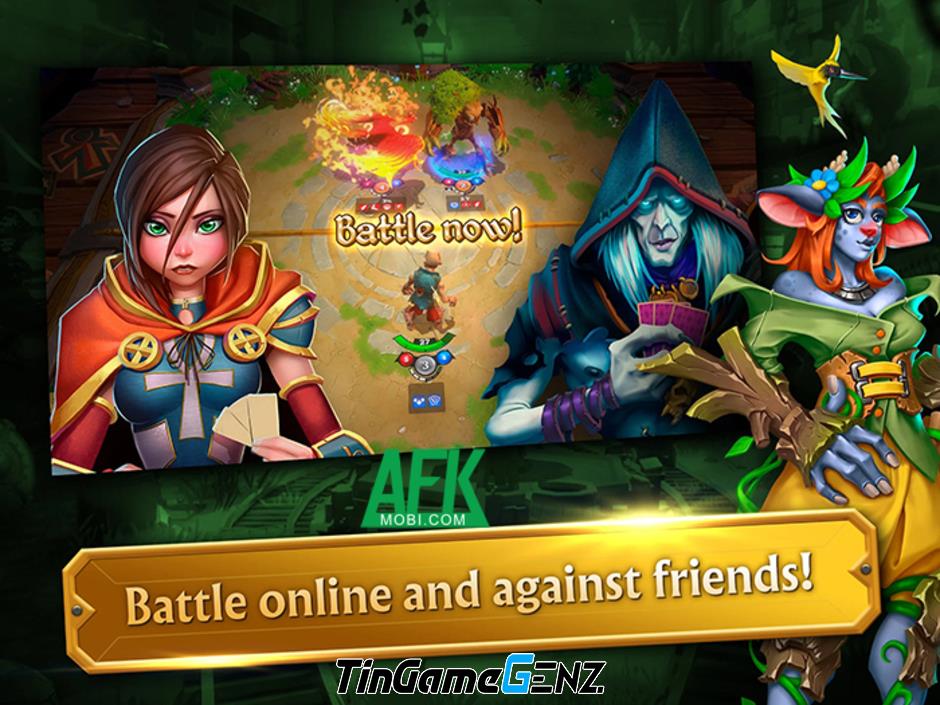 Tạo bộ bài và tham gia thi đấu trong Legends Reborn: Age of Chance.