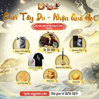 Tây Du VNG: Đại Náo Tam Giới ra mắt với hàng ngàn giftcode miễn phí cho game thủ.