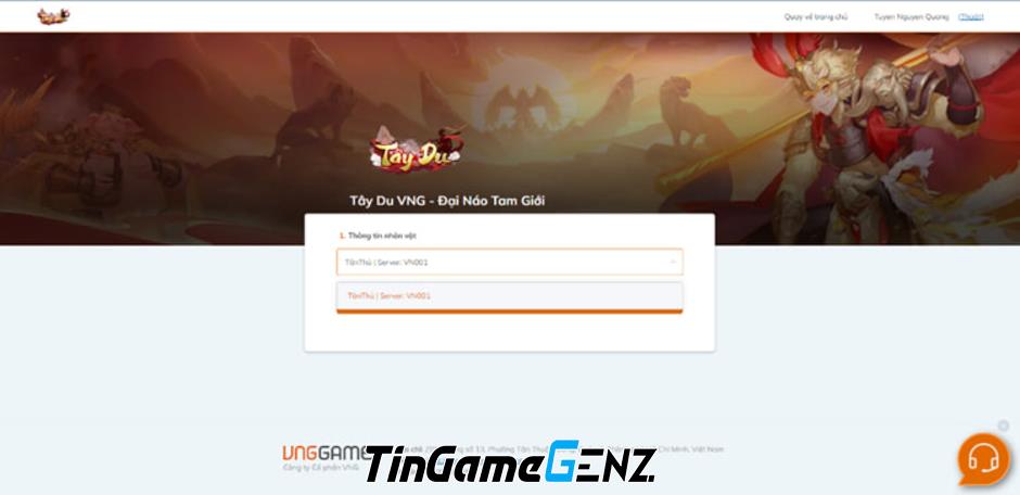 Tây Du VNG: Đại Náo Tam Giới ra mắt với hàng ngàn giftcode miễn phí cho game thủ.