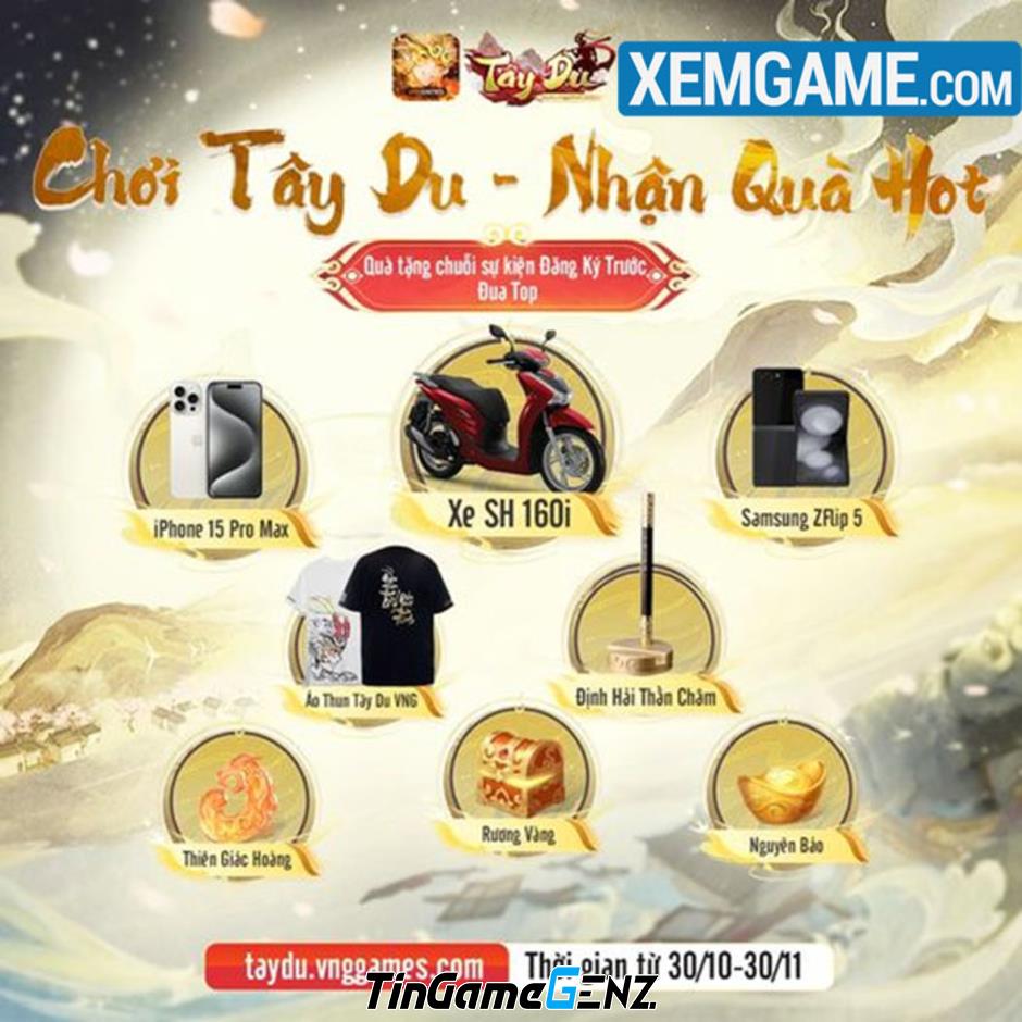 Tây Du VNG ra mắt, nhận ngay 300 giftcode hấp dẫn