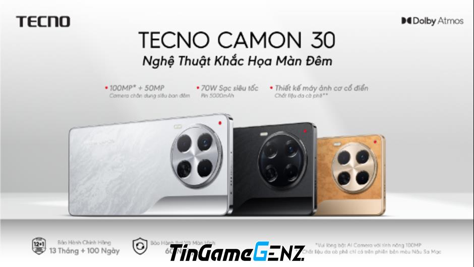 TECNO CAMON 30 sắp ra mắt: Cấu hình mạnh mẽ!