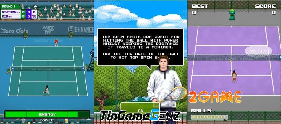 Tennis Retro Slam: Xây dựng sự nghiệp quần vợt của bạn