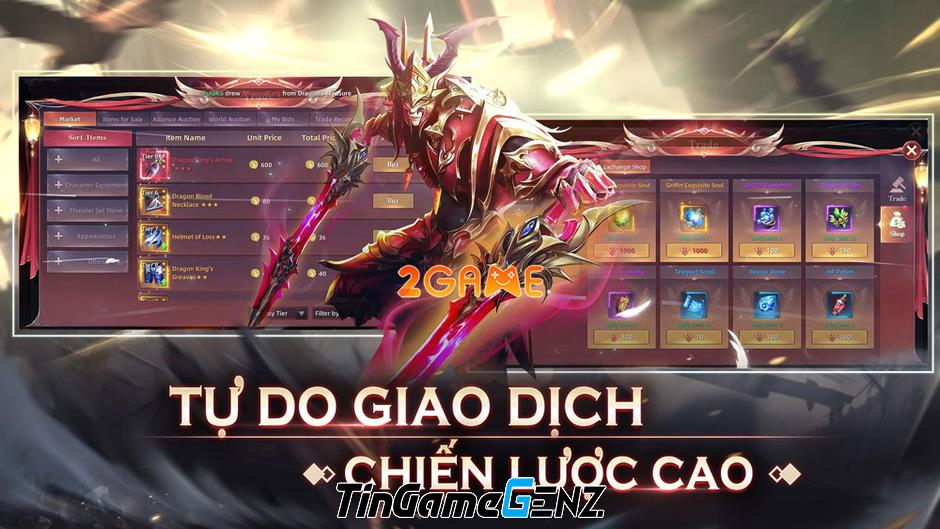 Tham gia chiến đấu căng thẳng trong game MMORPG Liên Minh Thiên Sứ Gamota.