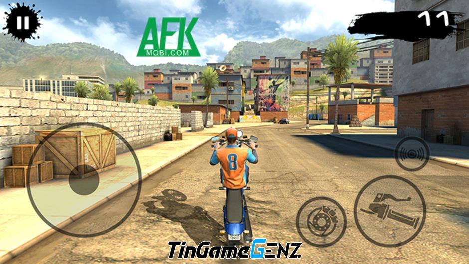 Thể hiện sự tự do lái xe mô tô và thực hiện động tác mạo hiểm trong trò chơi Bike games