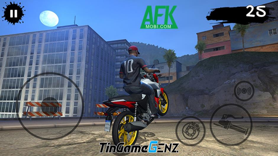 Thể hiện sự tự do lái xe mô tô và thực hiện động tác mạo hiểm trong trò chơi Bike games