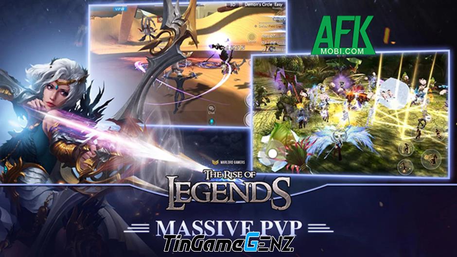 The Rise of Legends: Trò chơi MMORPG cho bạn tạo câu chuyện thần thoại của riêng mình