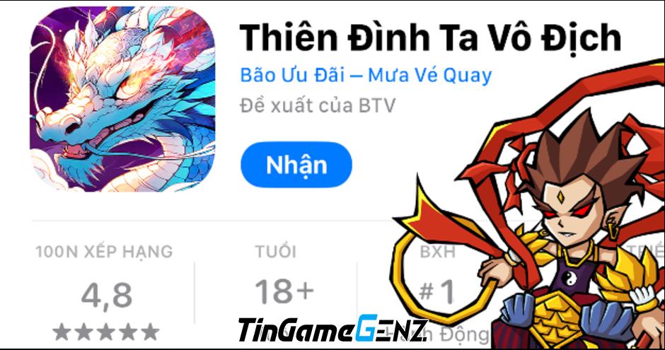 Thiên Đình Ta Vô Địch ra mắt, tặng Giftcode