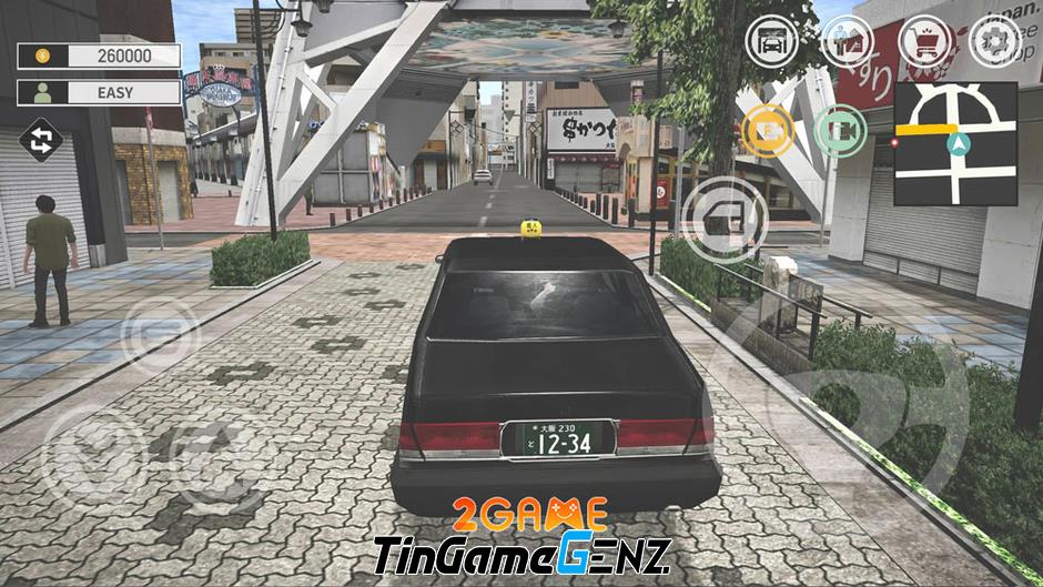 Thư giãn cuối tuần với game lái xe mô phỏng Japan Taxi Simulator: Driving.