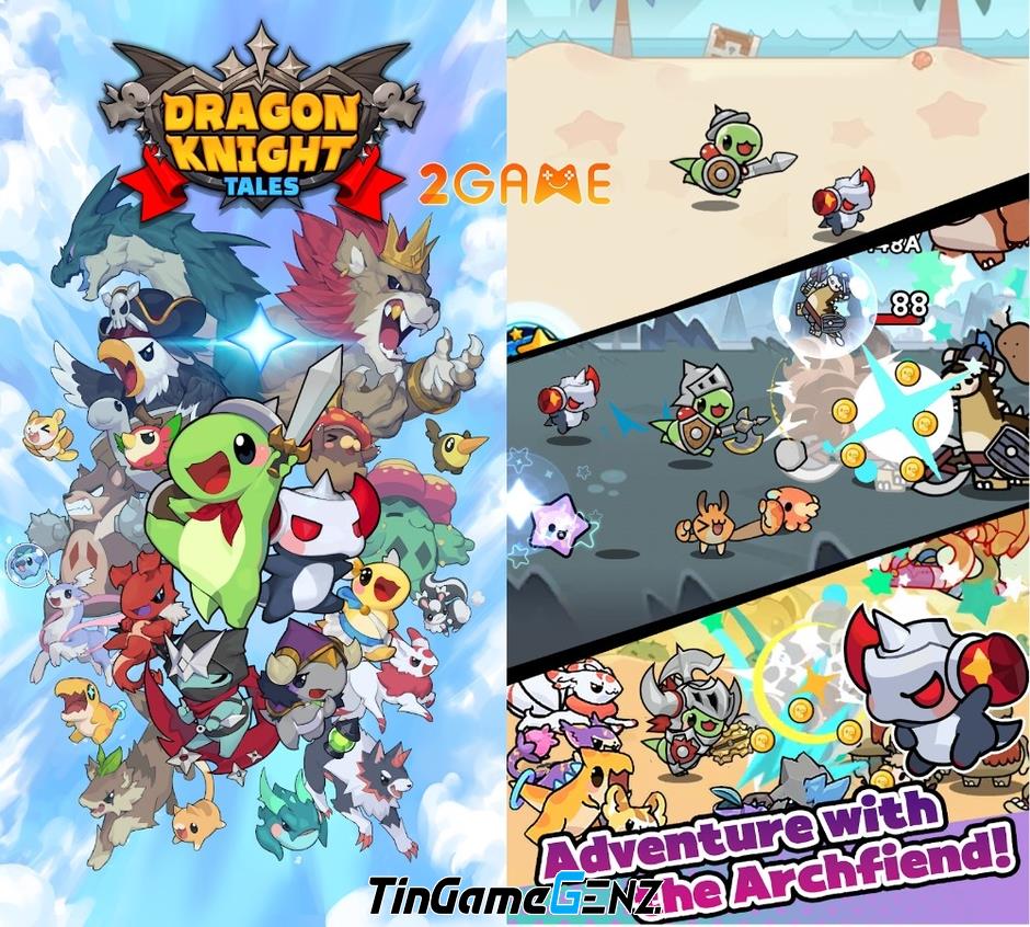 Thu phục chú rồng đáng yêu trong Dragon Knight Tales: Idle RPG