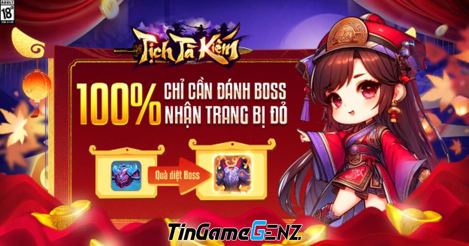 Tịch Tà Kiếm: Ra mắt với 2000 Giftcode, nhận ngay 15.000 KNB