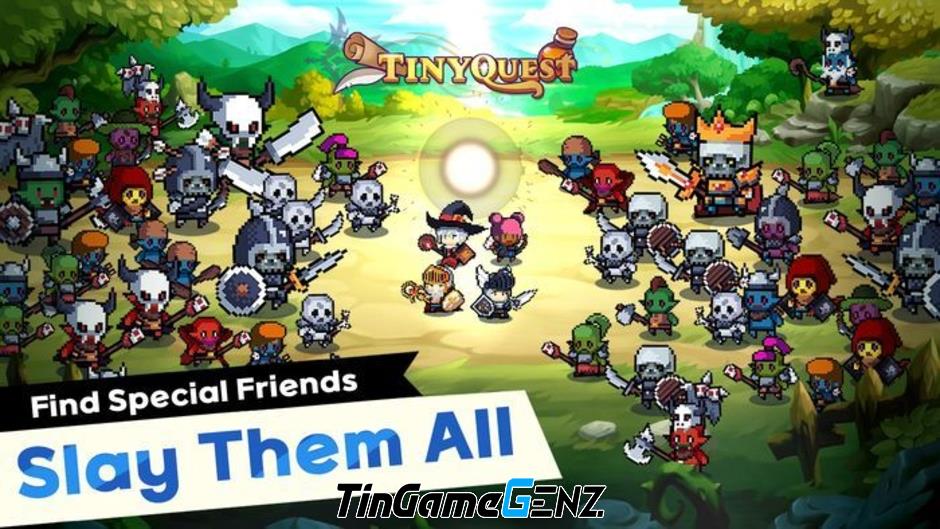 Tìm kiếm phù thủy trong game Tiny Quest: Idle RPG