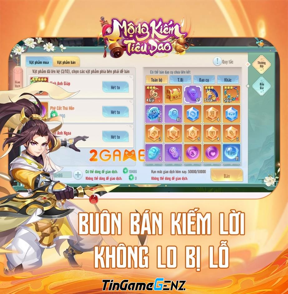 Tính năng nổi bật của game MMORPG Mộng Kiếm Tiêu Dao sắp ra mắt