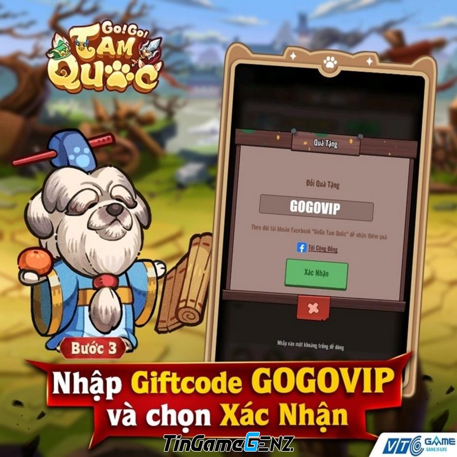 Tổng hợp code GoGo Tam Quốc và hướng dẫn nhập